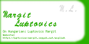 margit luptovics business card